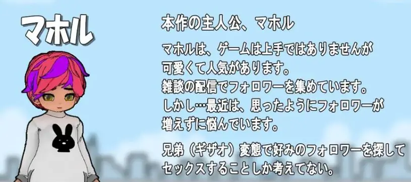 【PC/官中/日式/SLG游戏/1.90G】 主播兄弟NTR （二人は配信者~NTR） Ver1.1.0 官中版+存档+日式SLG游戏+1.90G